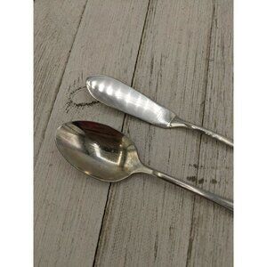 Oneida SSS Stainless Colonial Boston Teaspoon and Butter Knife (2 piece)